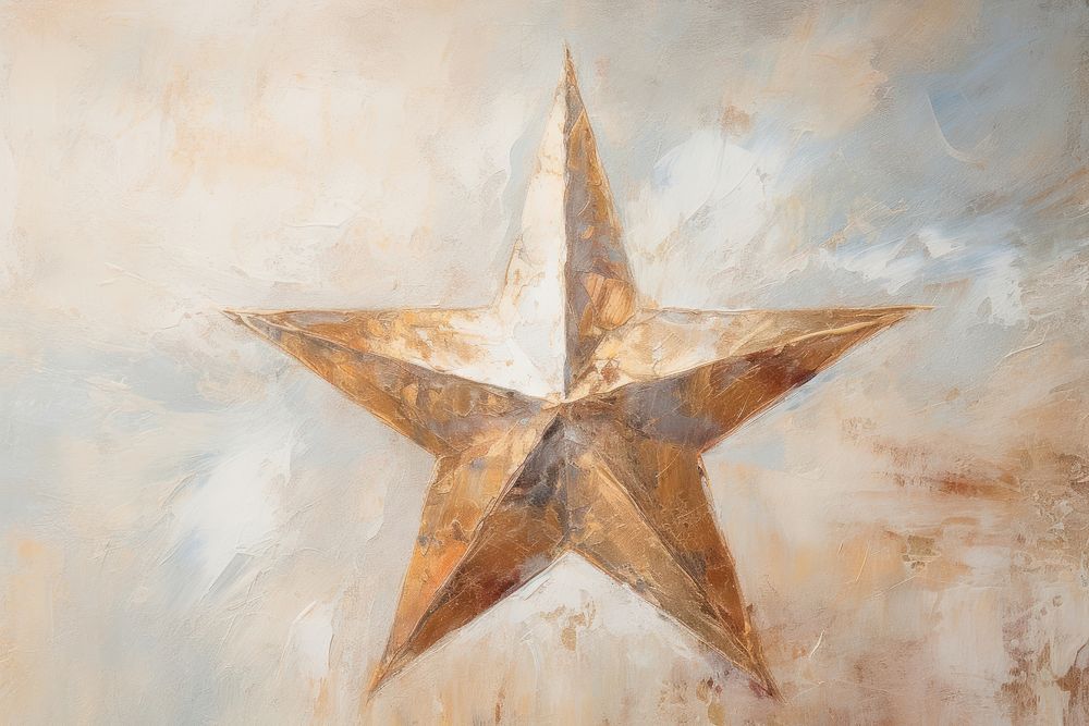 Close up on pale Star fall backgrounds painting star.