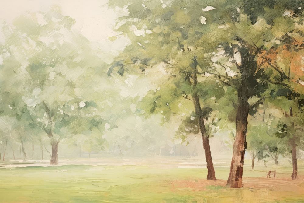 Close up on pale a green park environment painting backgrounds outdoors.