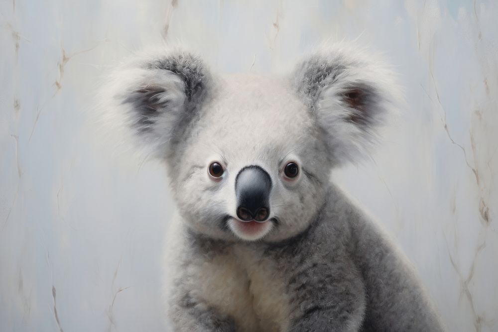 Close up on pale a koala wildlife mammal animal.