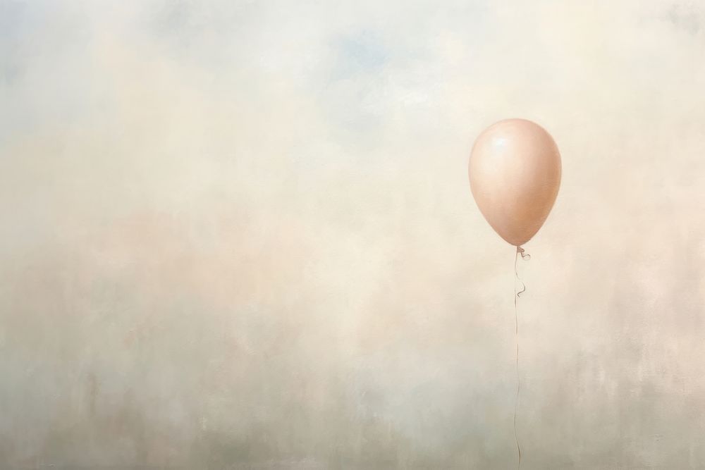 Close up on pale Balloon balloon backgrounds painting.