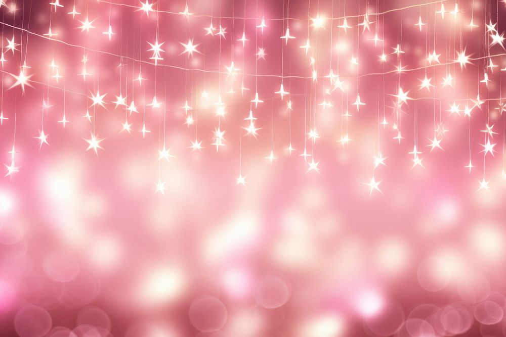 Pink light strings pattern backgrounds christmas night.