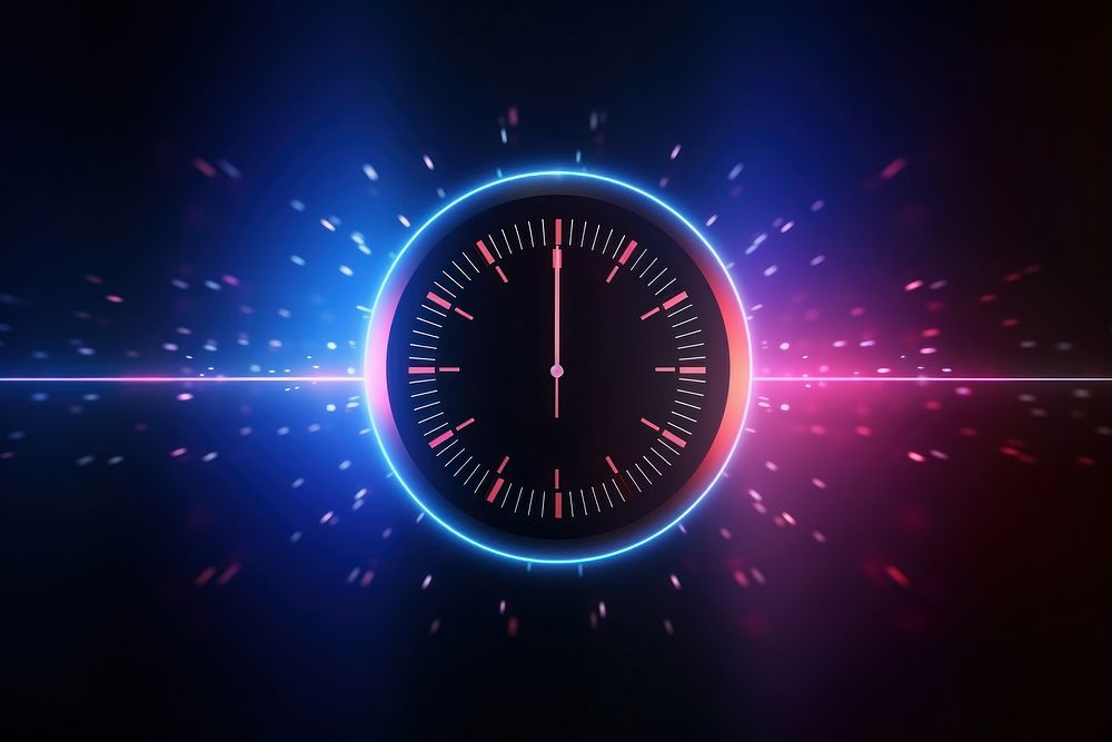 Abstract background technology light clock.