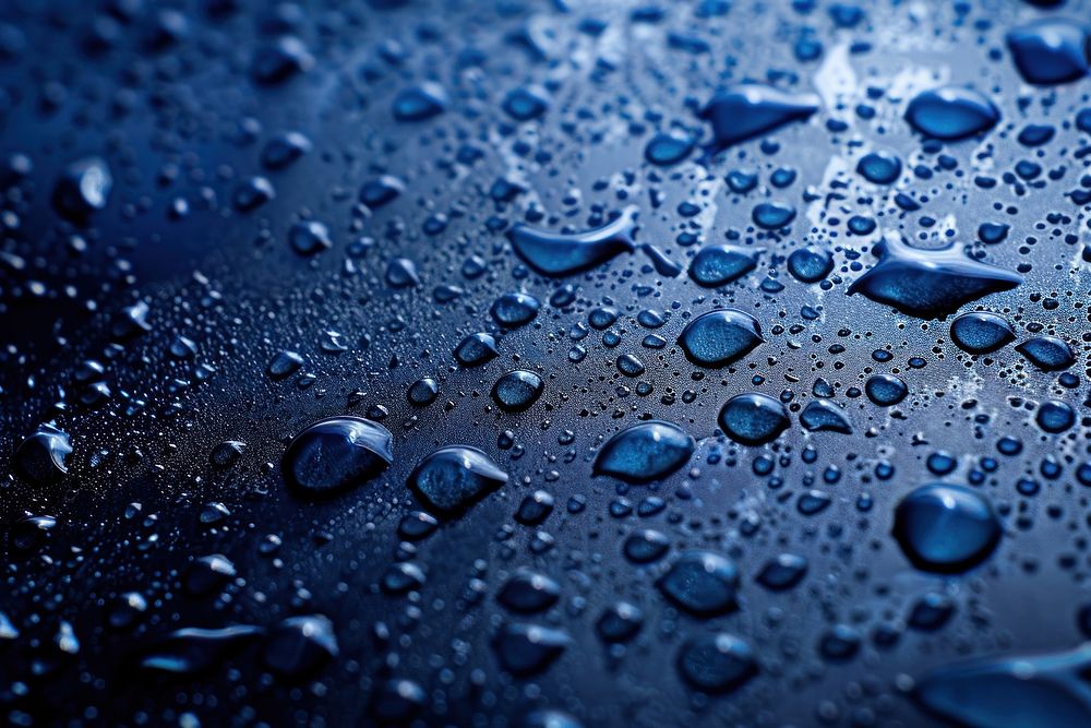 Water surface texture drop blue condensation.