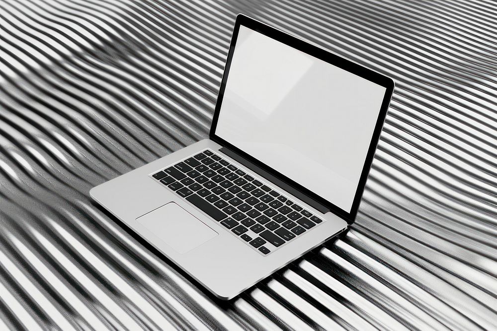 Laptop computer empty laptop backgrounds striped.