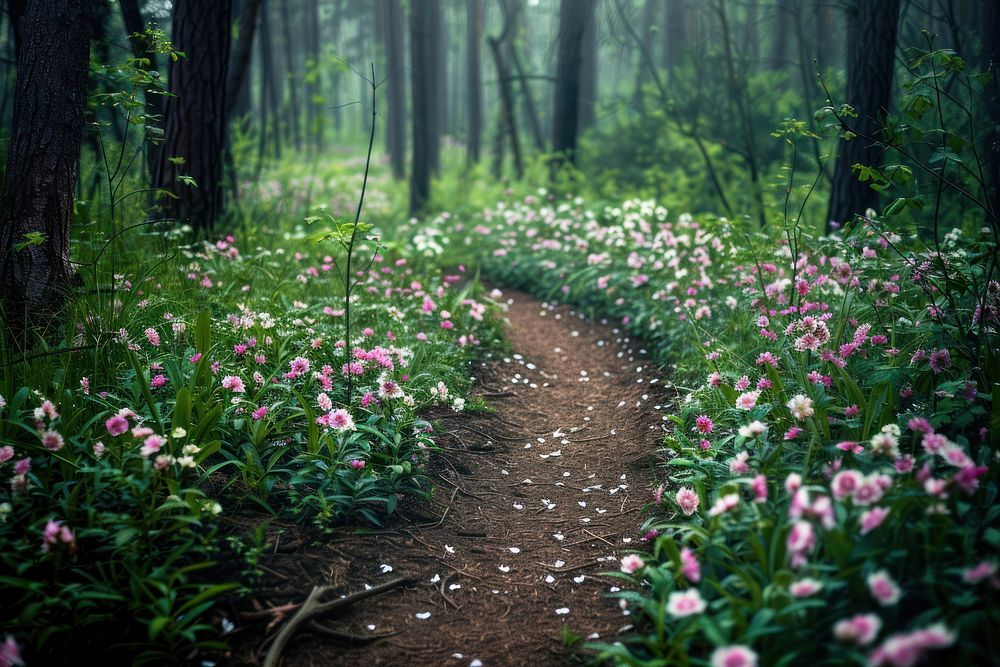 Flower forest outdoors woodland nature.