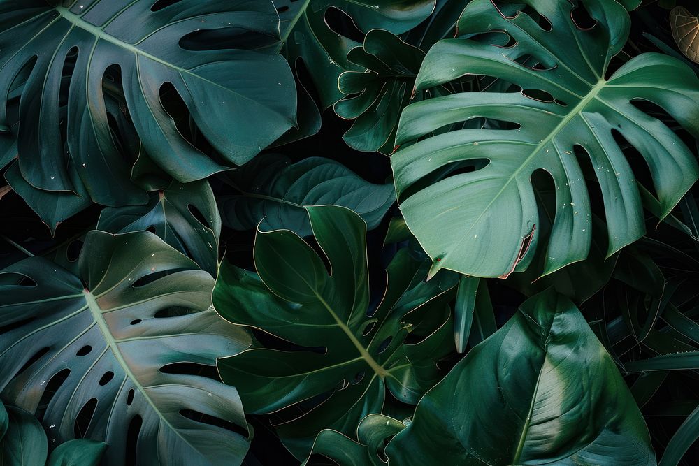 Photo of a Tropical plants tropics leaf backgrounds.