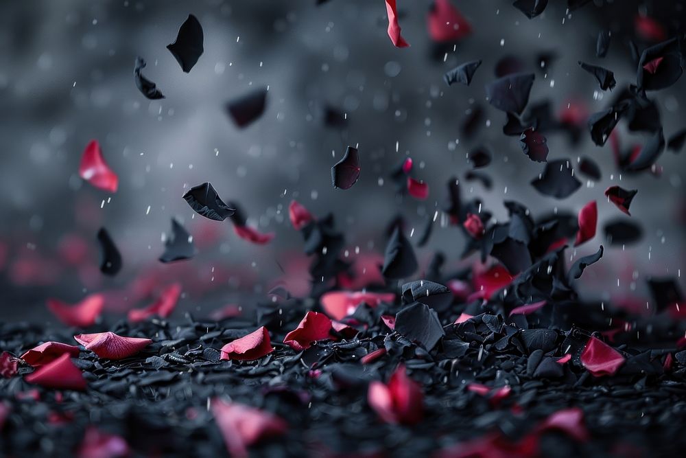 Rose petals backgrounds falling flower.