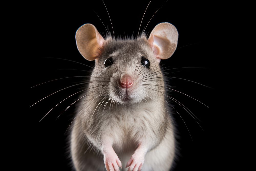 Rat face rat portrait animal.