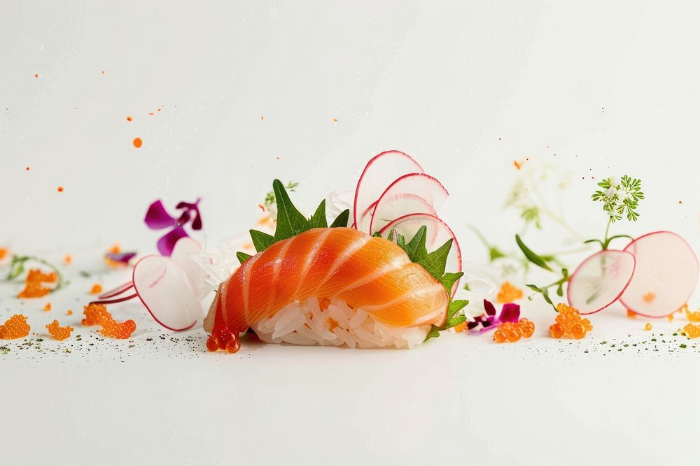 Maguro nigiri sushi seafood dish freshness.