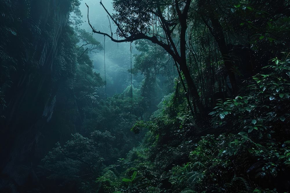 Rainforest in Thailand vegetation outdoors woodland.