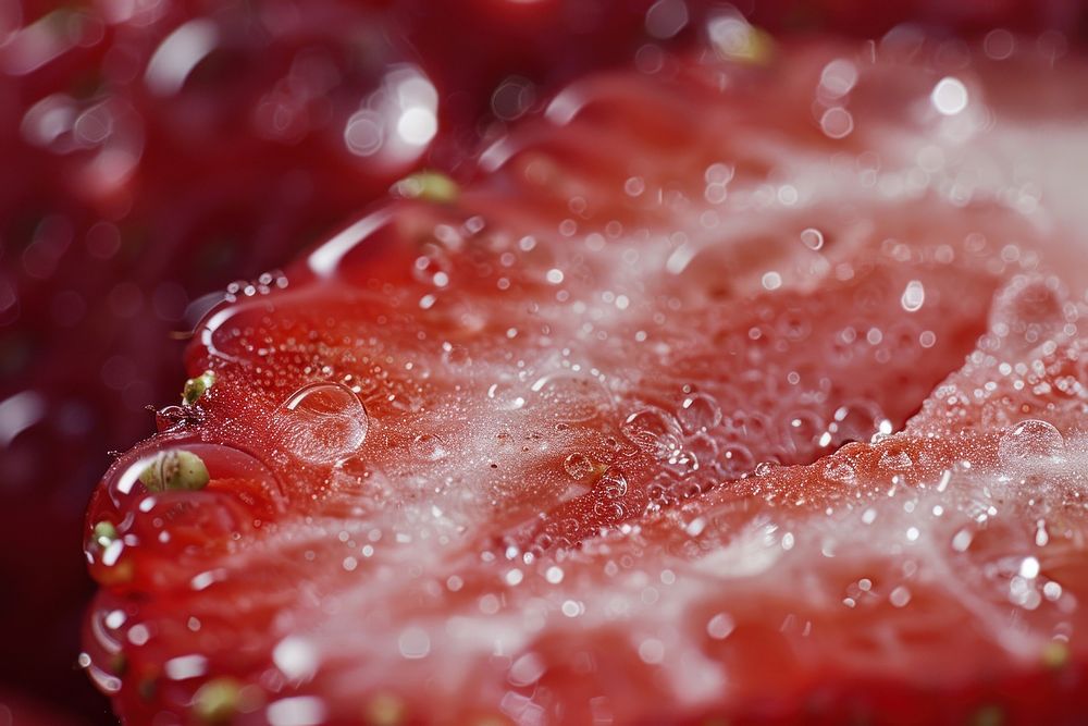 Strawberry food dew backgrounds.