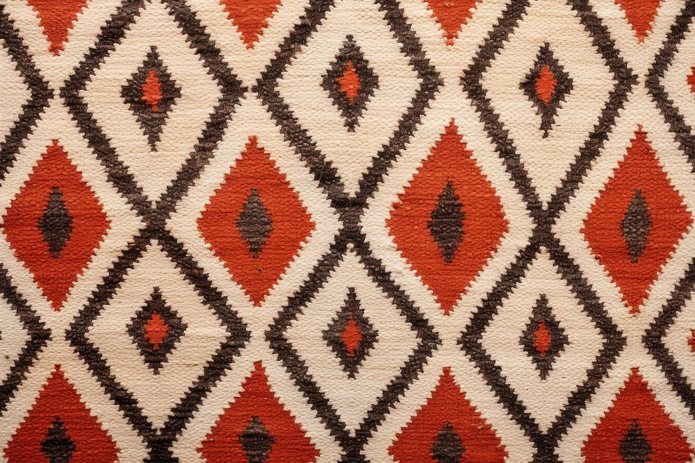 Moroccan rug pattern backgrounds repetition textured.