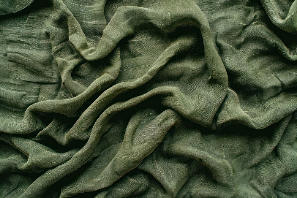 Olive cargo backgrounds silk crumpled.