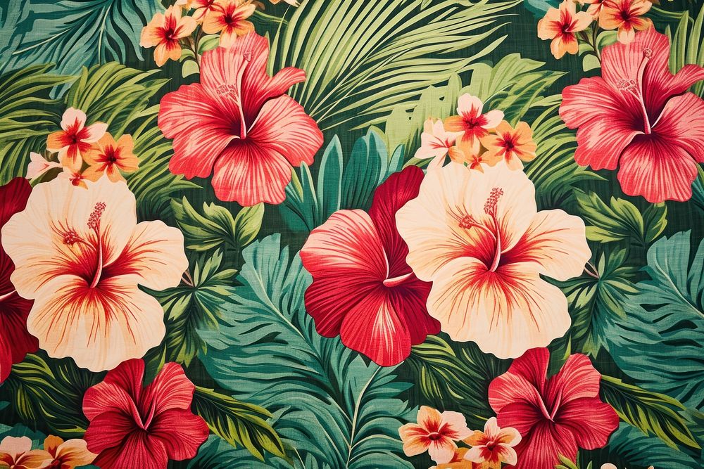Hawaii backgrounds hibiscus flower.
