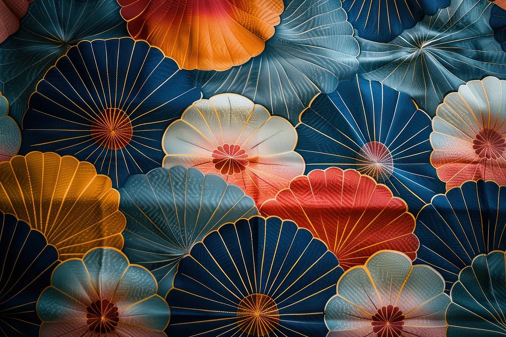 Japanese pattern backgrounds art accessories.