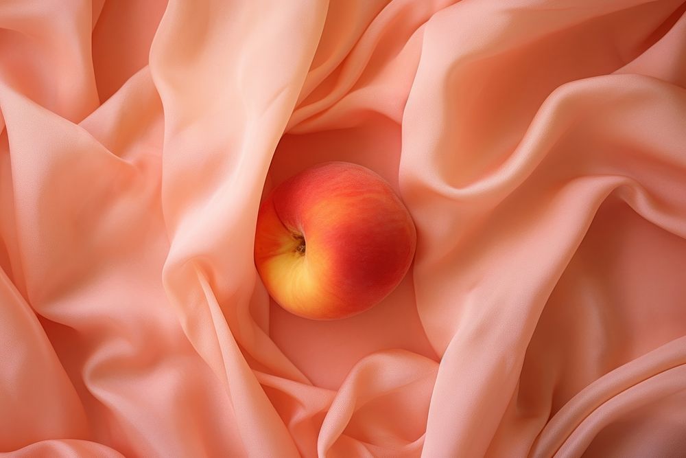 Textile backgrounds peach apple.