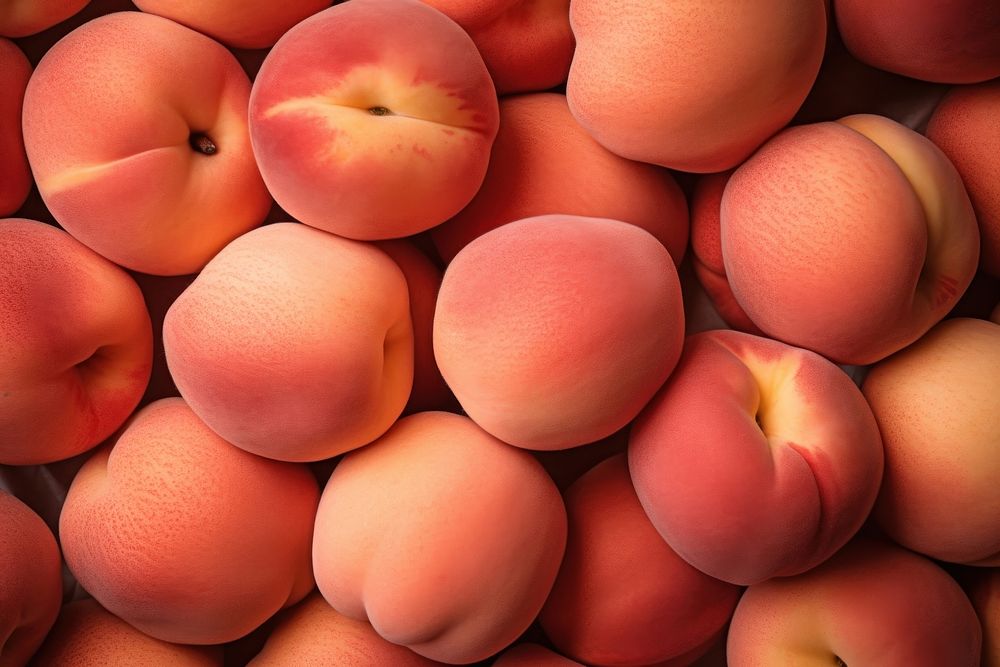 Textile peach backgrounds fruit.