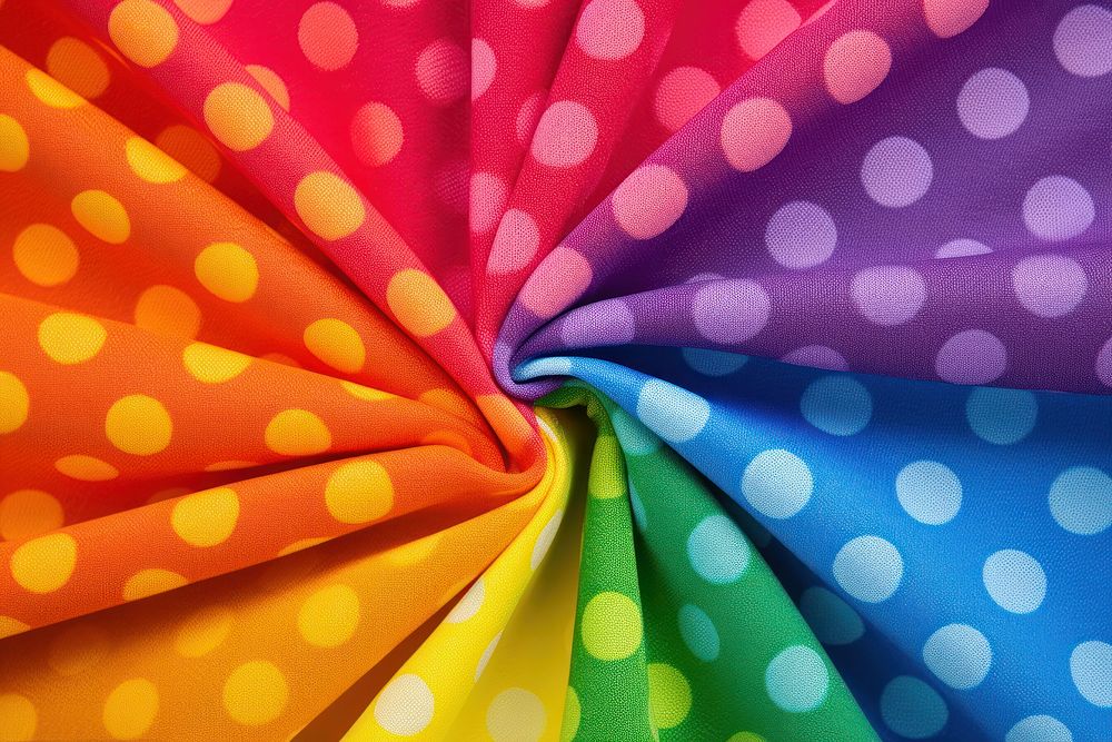 Polka dot backgrounds pattern rainbow.