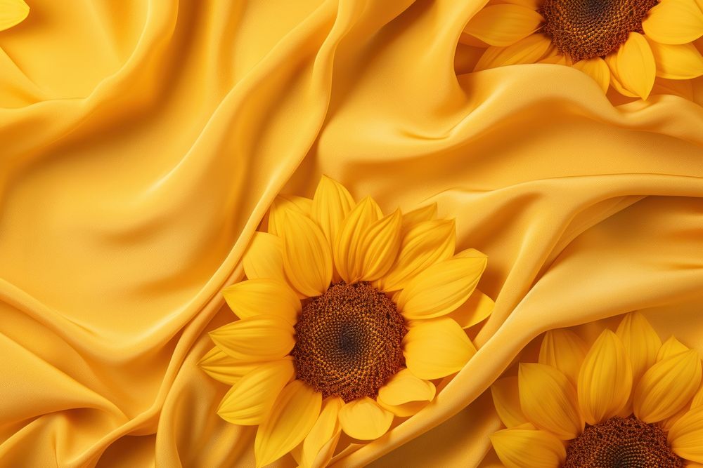 Sunflower backgrounds yellow silk.