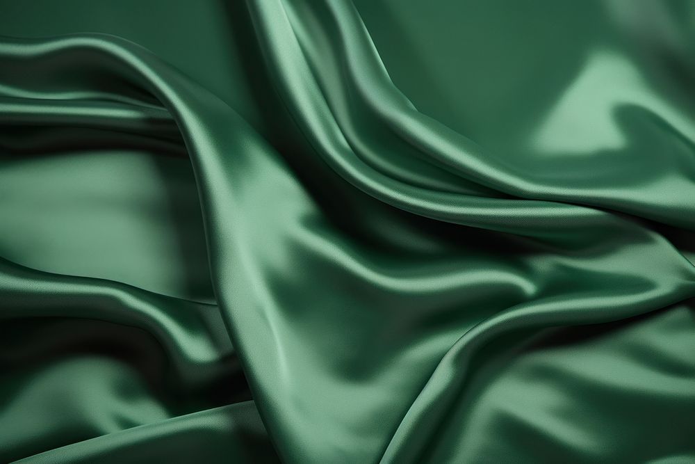 Satin backgrounds green silk.