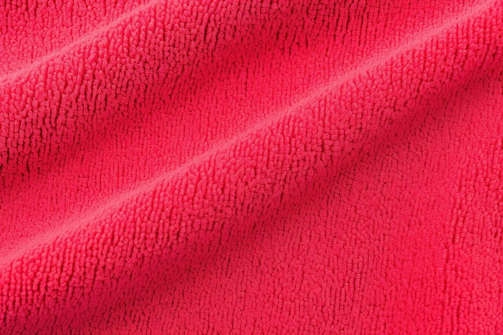 Towelling backgrounds red material.