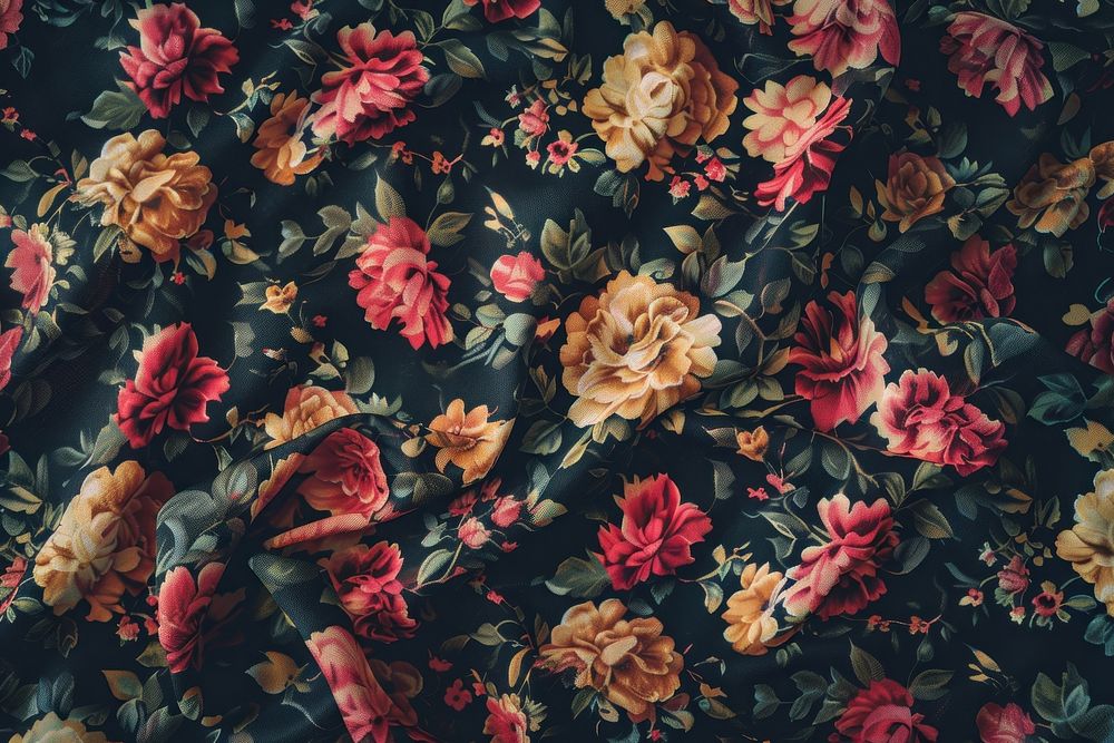 Vintage floral pattern backgrounds wallpaper texture.