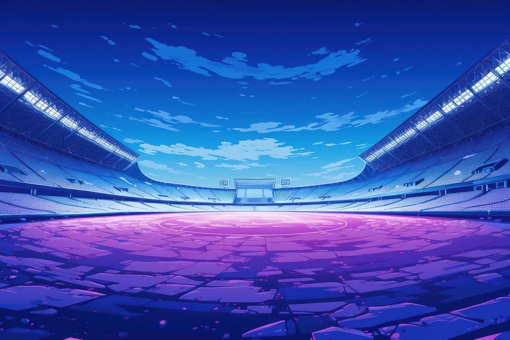 Snowy stadium architecture backgrounds outdoors.