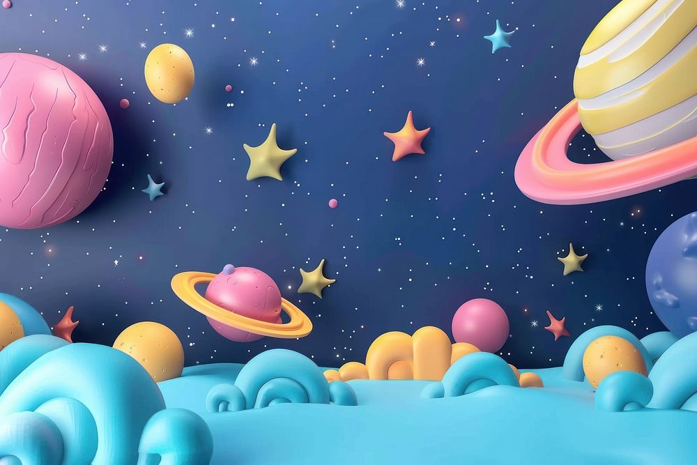 Cute space galaxy background astronomy outdoors balloon.