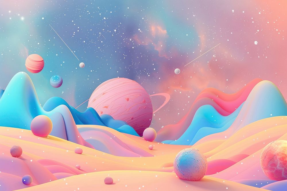Cute space galaxy background backgrounds cartoon nature.