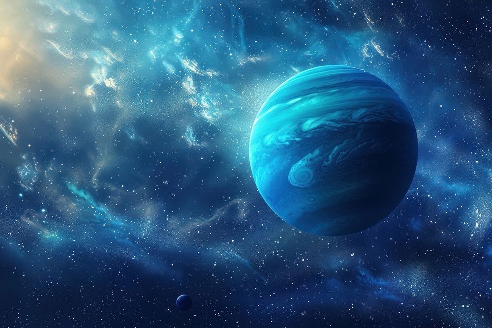 Neptune planet space astronomy universe.