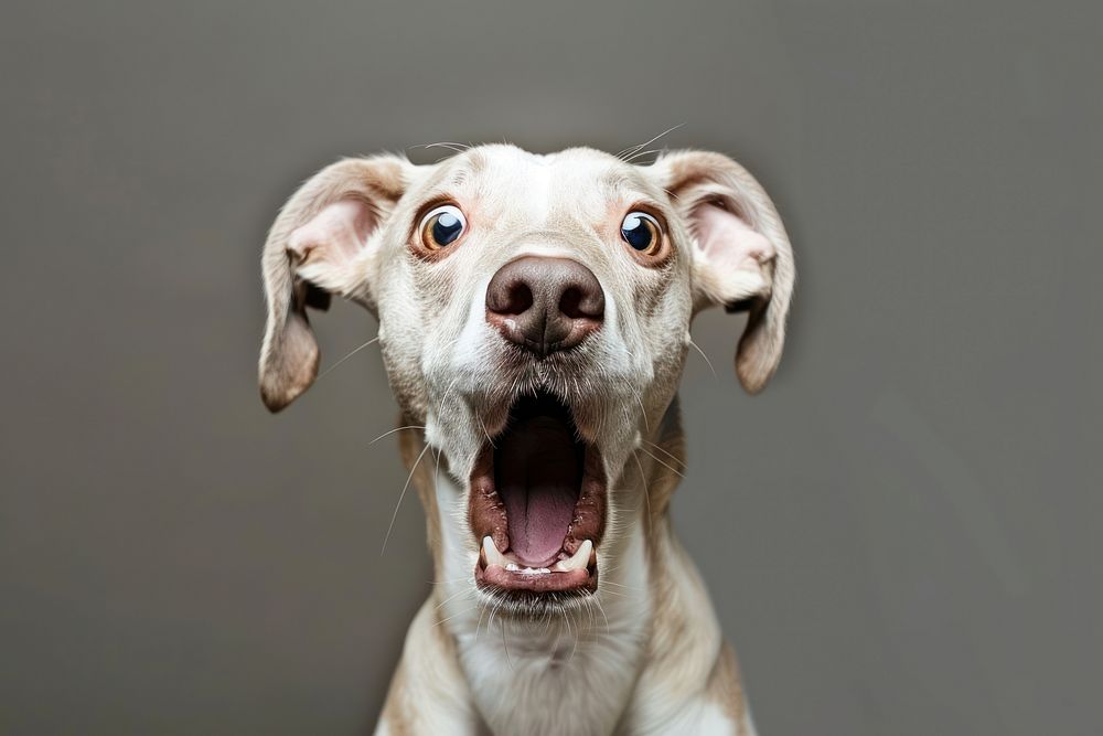 Photo shocked dog pet portrait | Free Photo - rawpixel