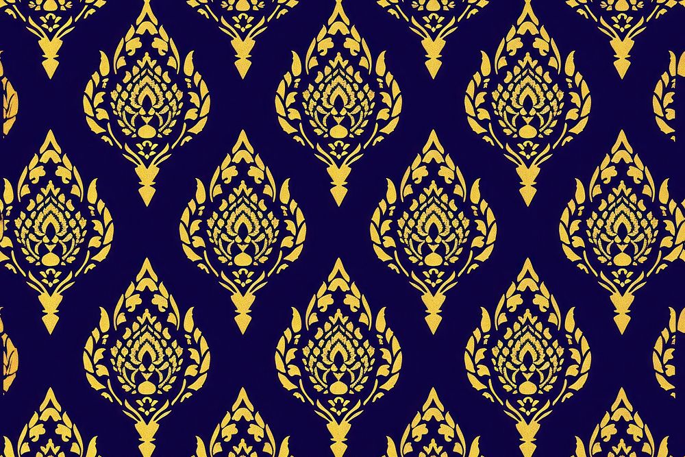 A thai traditional pattern backgrounds wallpaper gold.