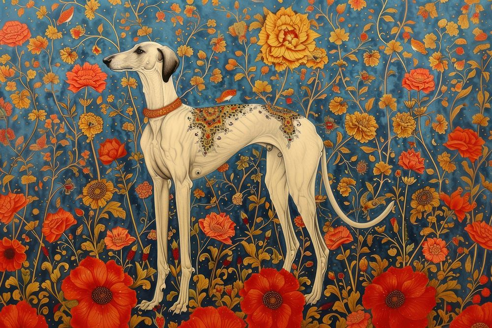 Painting dog art animal.