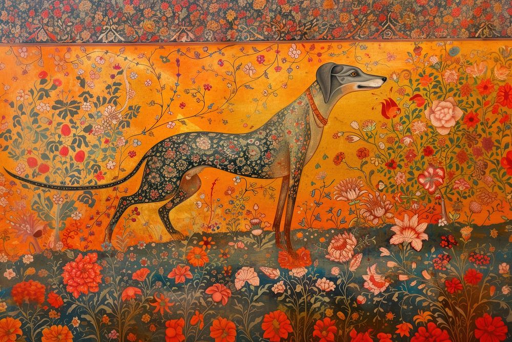 Painting art tapestry animal.