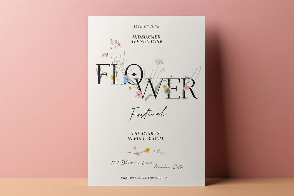 flower festival poster