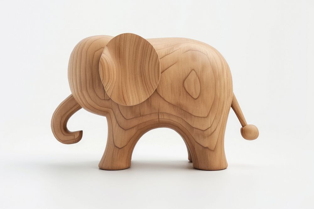 Elephant wood toy furniture.