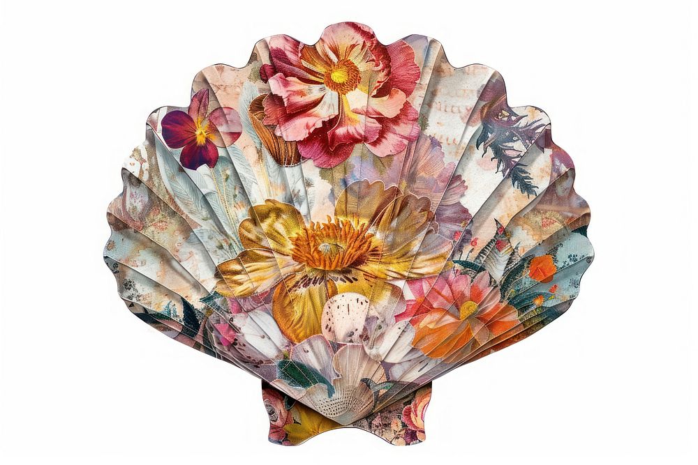 Flower Collage shell shaped invertebrate accessories accessory.
