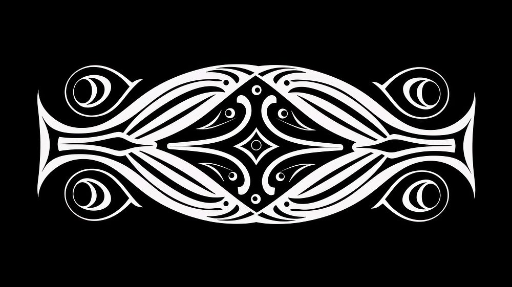 Fish divider ornament pattern emblem symbol.