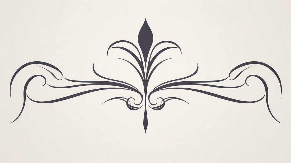 Iris divider ornament art graphics pattern.