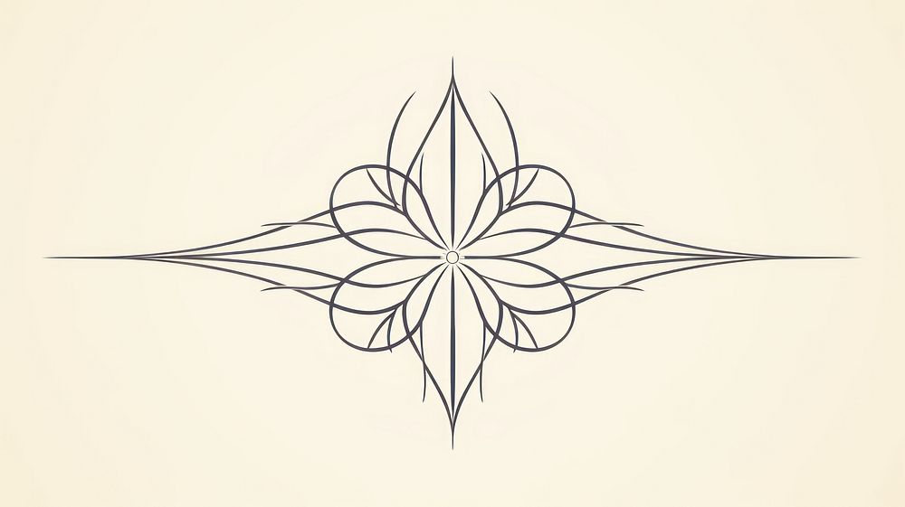 Snowflake divider ornament art illustrated graphics.