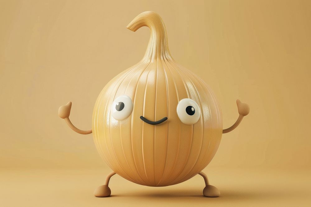 3d onion Spices character chandelier produce food.