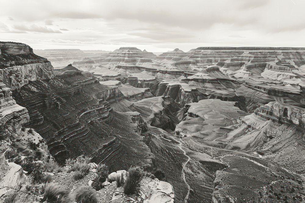 Grand canyon of etching grand canyon landmark.