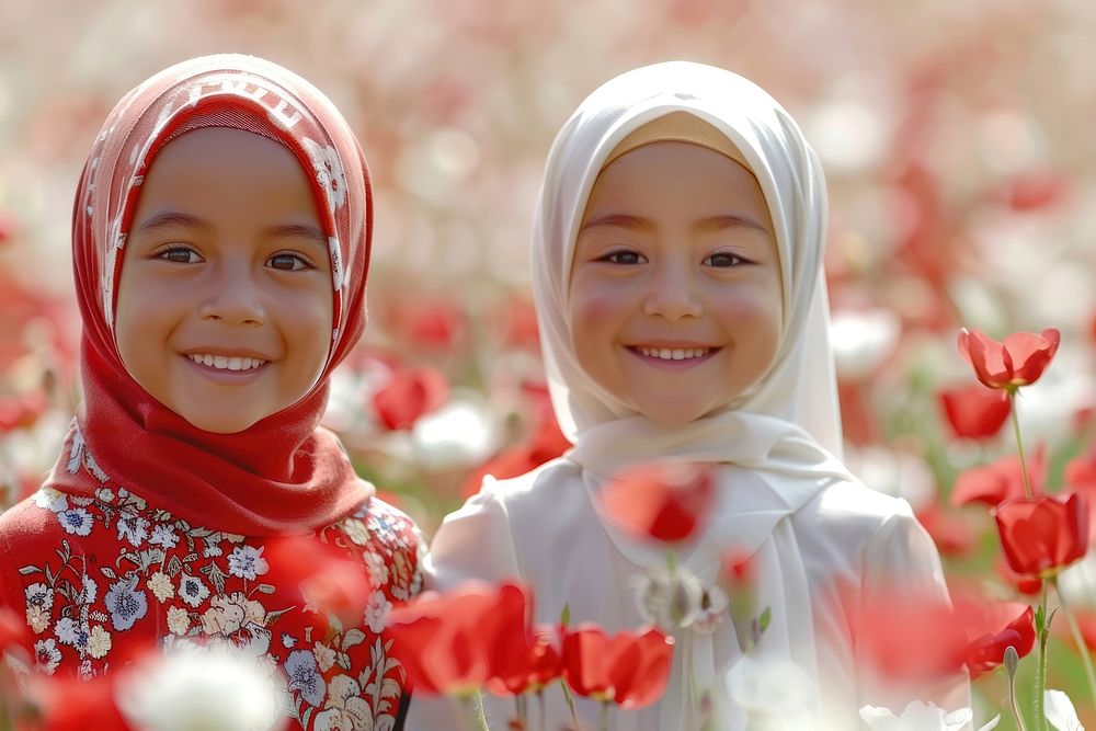 Indonesian kid flower clothing apparel.