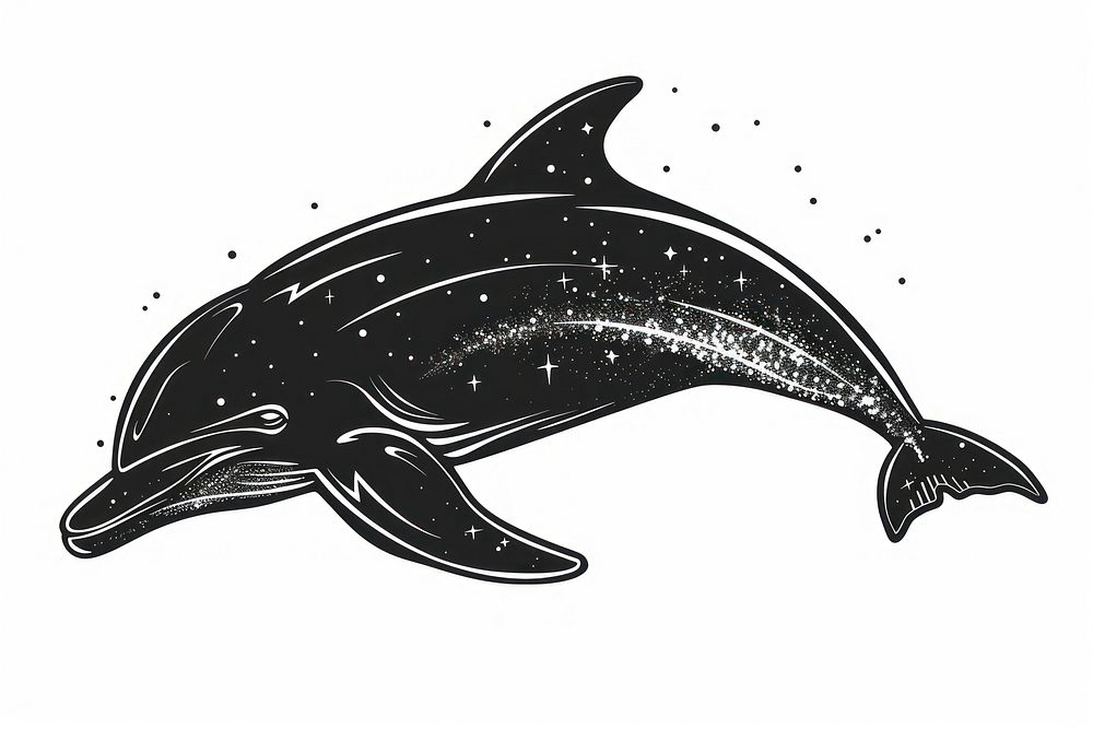 Surreal aesthetic Dolphin logo dolphin animal mammal.