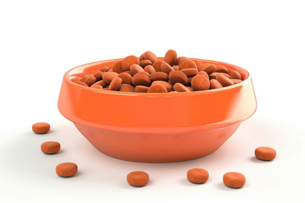 Cat food medication produce almond.
