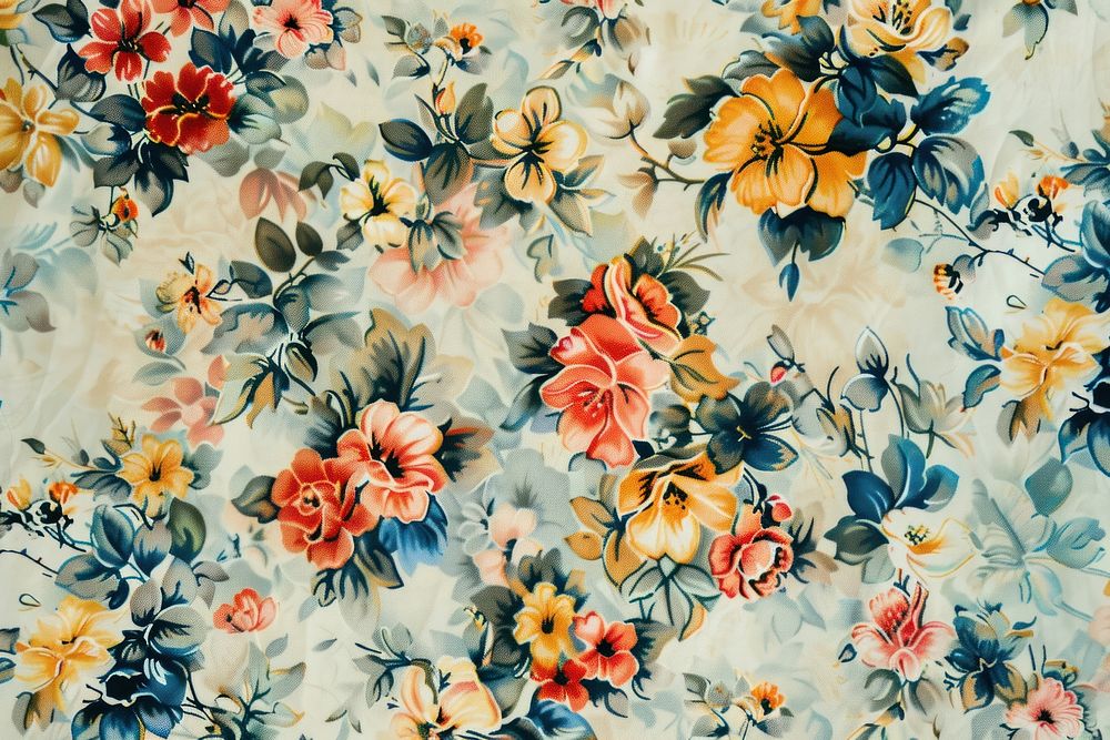 Floral vintage pattern graphics art floral design.