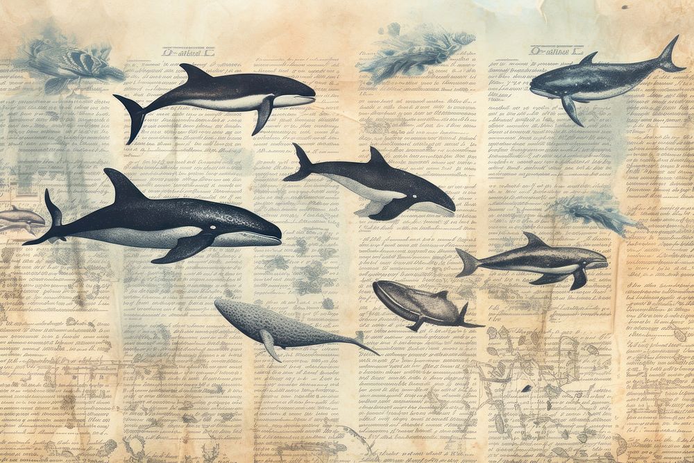 Whales border dolphin animal mammal.