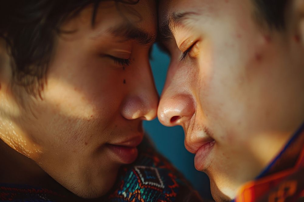 Thai gay couple photography portrait romantic.