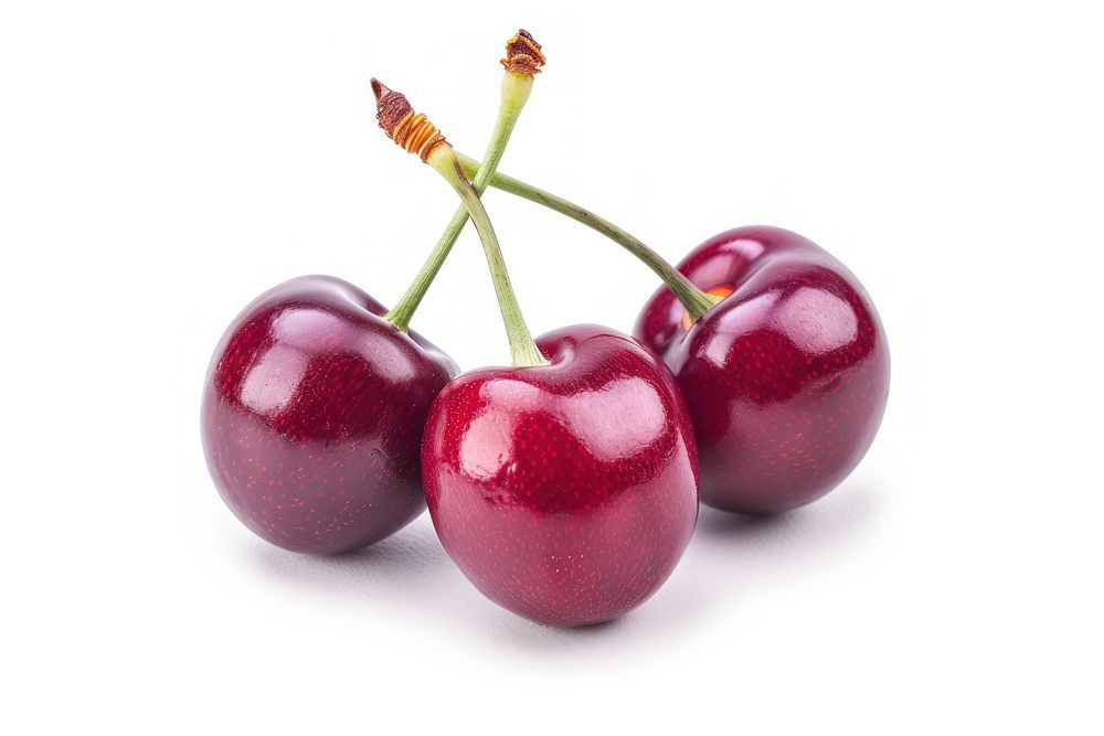 Juicy cherry produce fruit plant.