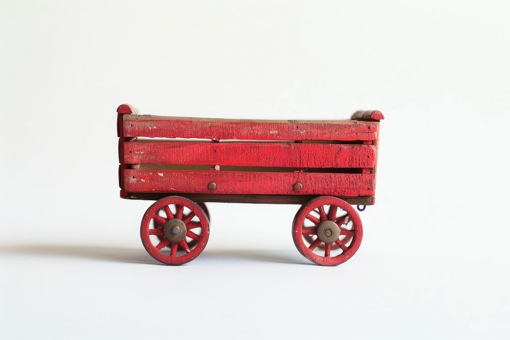 Photo of Toy mini wagon transportation  carriage.